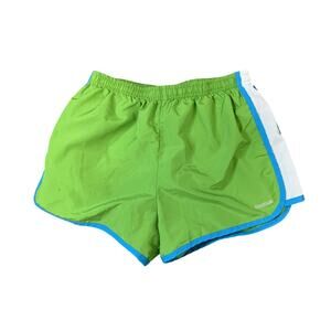 Reebok Little Girl’s Lime Green Blue Running Shorts Size Small Sport Play Dry